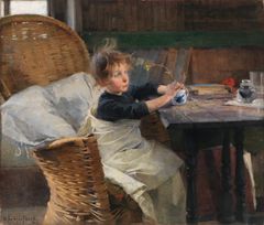 Helene Schjerfbeckin Toipilas vuodelta 1888. Kuva: Kansallisgalleria