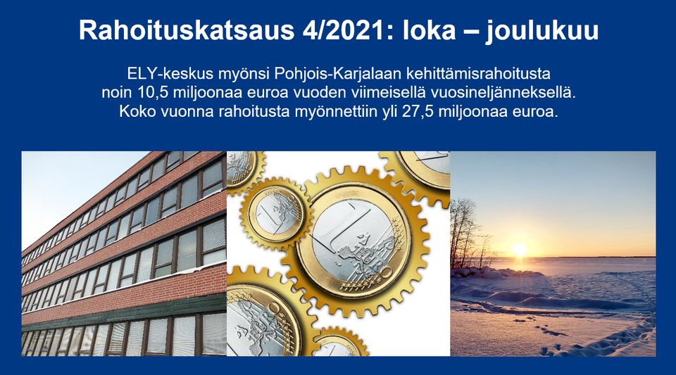 ELY-keskus Myönsi Kehittämisrahoitusta Pohjois-Karjalaan Vuonna 2021 ...