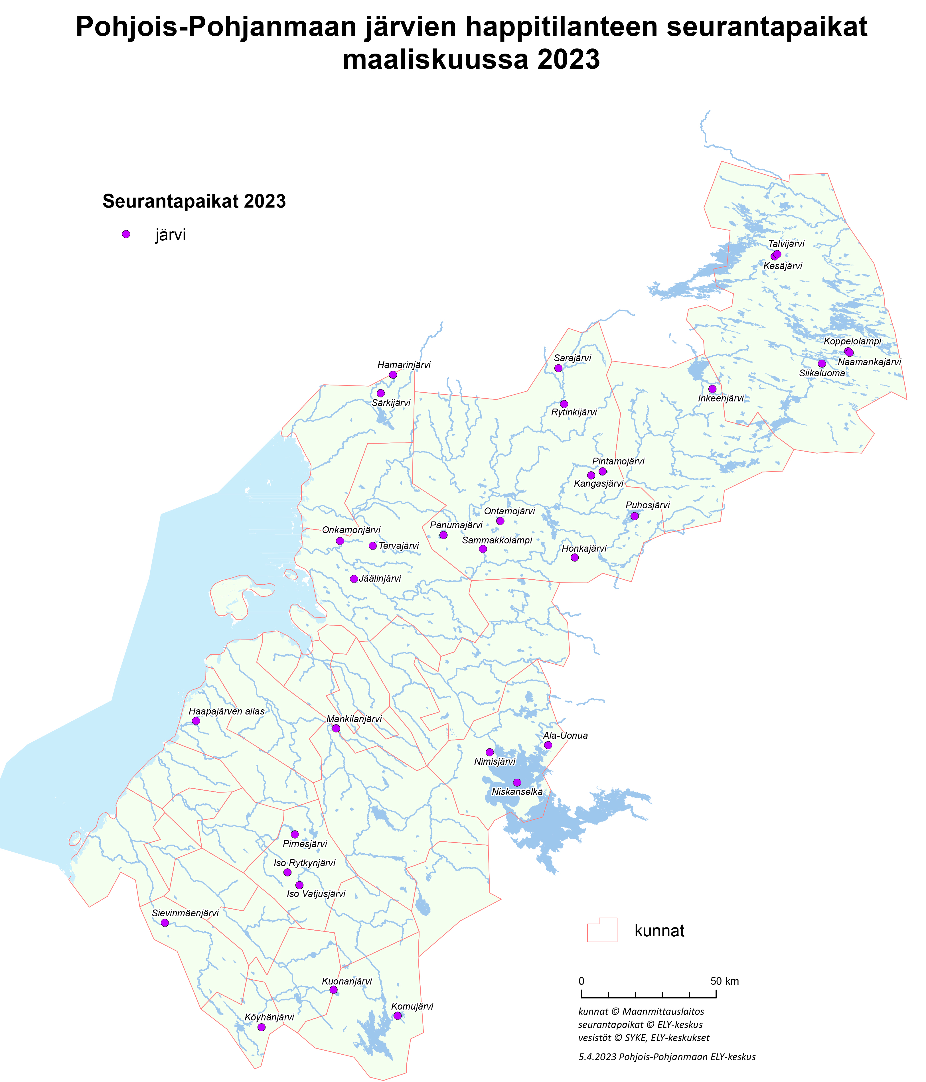 Pohjois-Pohjanmaan järvien happitilanne heikoin pienissä ja matalissa  järvissä | Pohjois-Pohjanmaan ELY-keskus