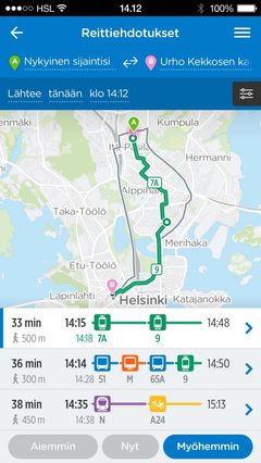 Reittiopas uudistuu reaaliaikaiseksi mobiiliavaimeksi kaupunkiin – uuden  Reittioppaan betaversio on nyt julki | HSL Helsingin seudun liikenne
