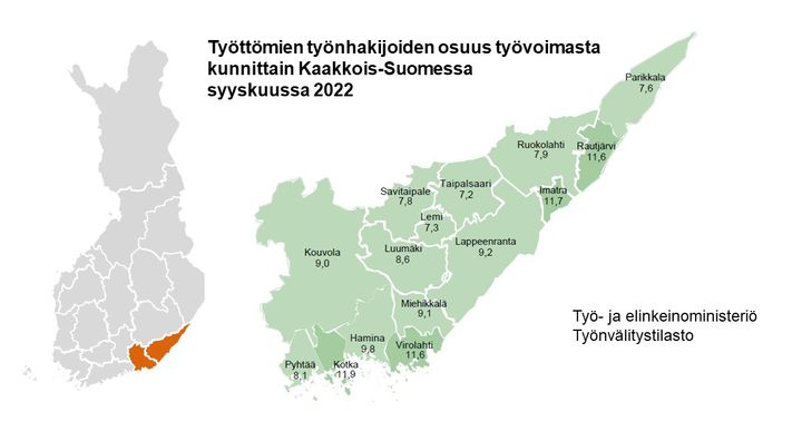 Kaakkois-Suomen Työllisyyskatsaus, Syyskuu 2022 | Kaakkois-Suomen ELY ...