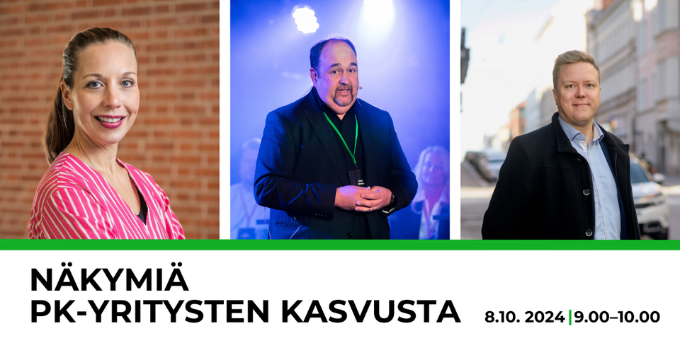 Näkymiä pk-yritysten kasvusta 8.10.2024