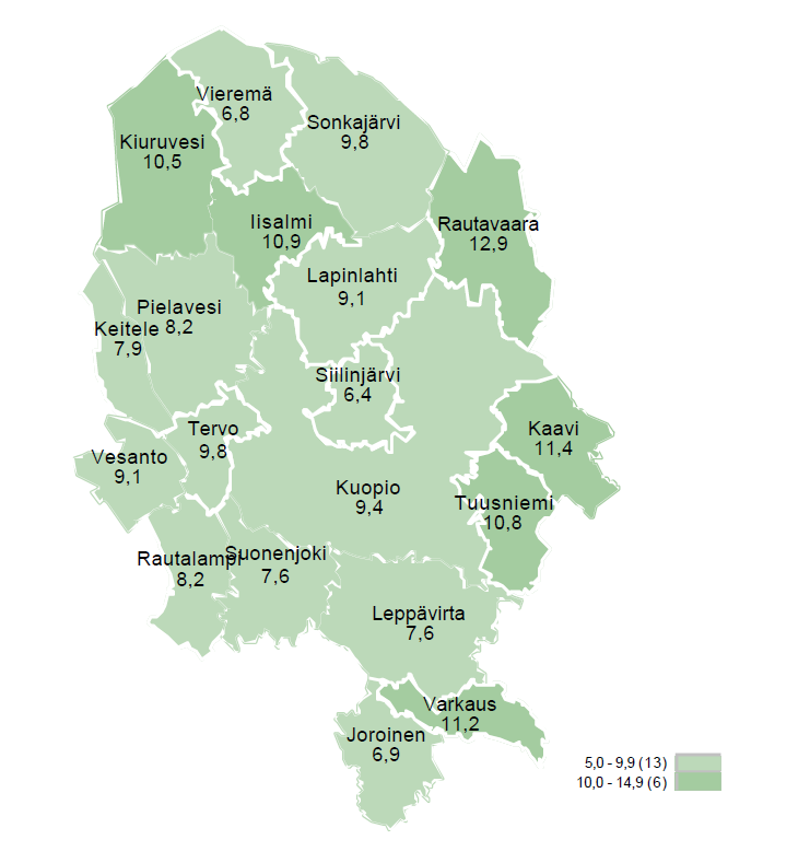 Pohjois-Savossa marraskuussa 10 400 työtöntä työnhakijaa | Pohjois-Savon  ELY-keskus