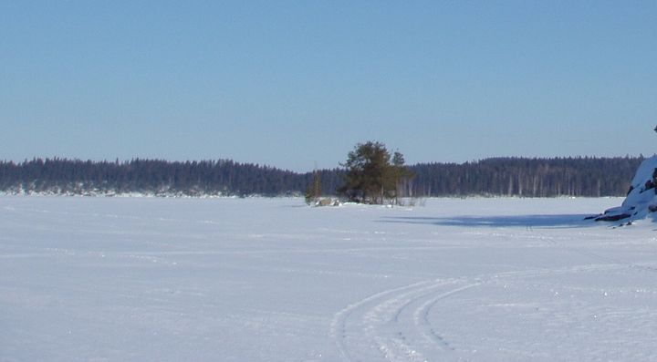 Järvien jäät ovat suurimmaksi osaksi teräsjäätä. Kuva: Etelä-Savon ELY-keskus. Vapaa julkaistavaksi.