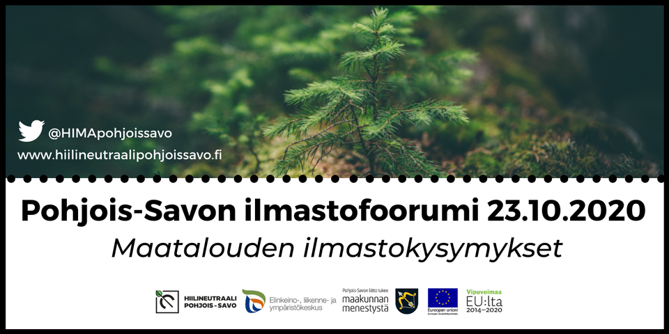 Pohjois-Savon Ilmastofoorumi 23.10.2020 – Maatalouden Ilmastokysymykset ...