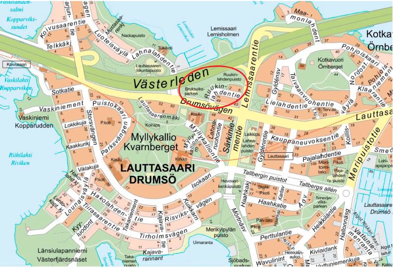 Lauttasaaren Ruukinlahdenpuistoon suunnitellaan koira-aitausta ja  hiekkatekonurmikenttää | Helsingin kaupunki, kaupunkiympäristön toimiala