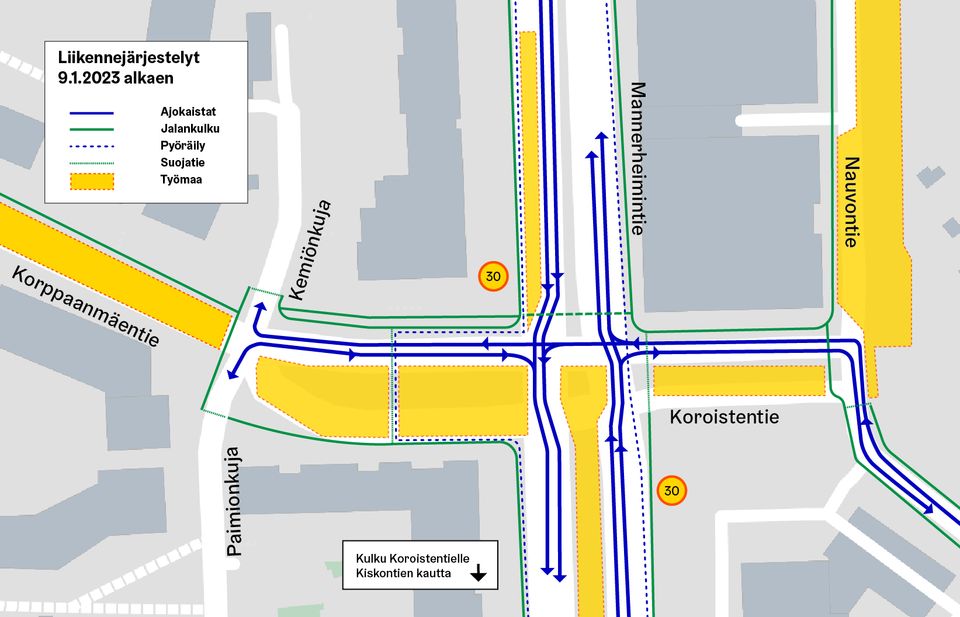 Ruskeasuon katu-urakka näkyy yhä enemmän Mannerheimintiellä | Helsingin  kaupunki, kaupunkiympäristön toimiala