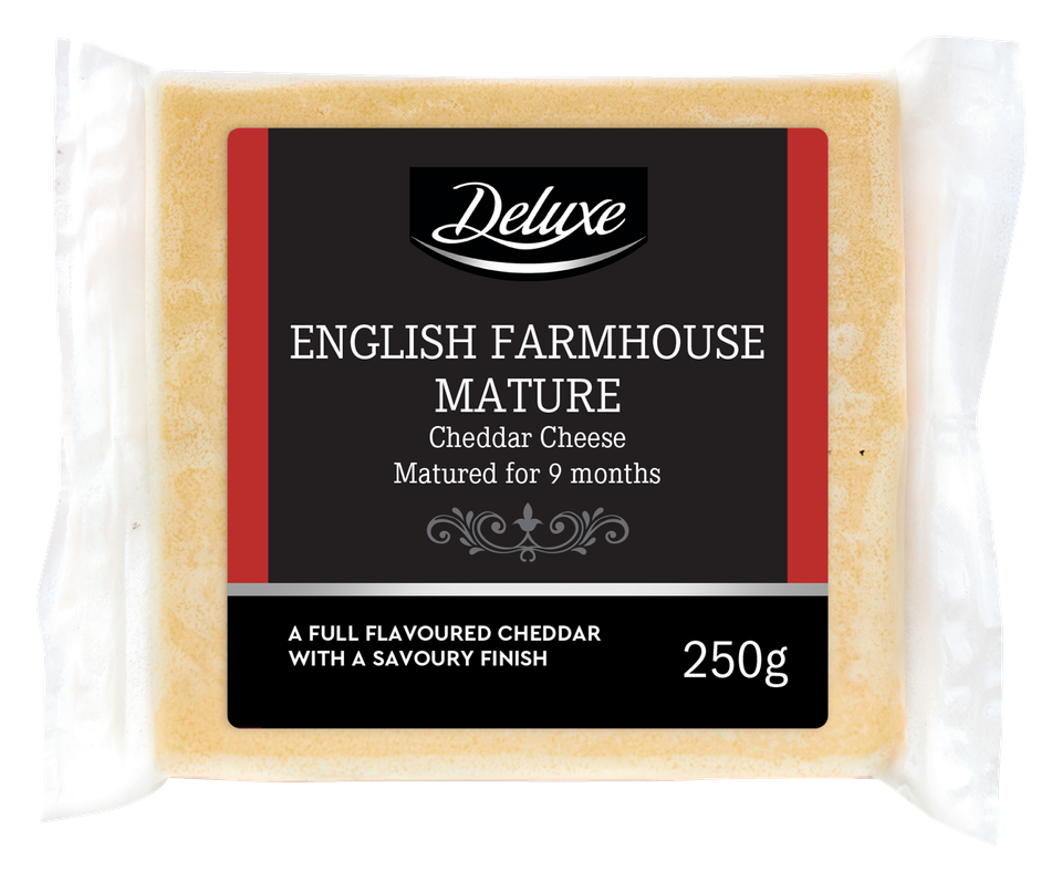 Deluxe English farmhouse mature cheddar cheese