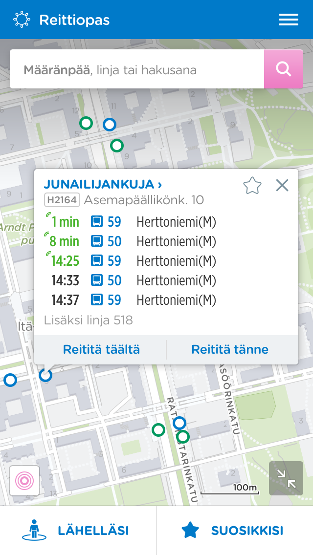 HSL:n Reittiopas uudistuu huomenna 15. helmikuuta | HSL Helsingin seudun  liikenne