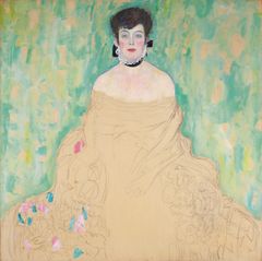 Gustav Klimt: Amalie Zuckerkandl, 1988 Widmung Vita & Güstav Künstler. Belvedere, Wien. Kuva: Johannes Stoll / Belvedere, Wien.