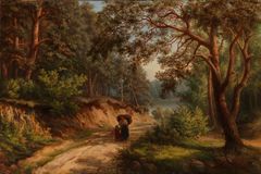 Victoria Åberg: Landscape in Germany (1860). Finnish National Gallery / Ateneum Art Museum. Photo: Finnish National Gallery / Hannu Aaltonen