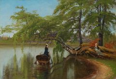 Fanny Churberg: Flickor på stranden (1869). Finlands Nationalgalleri / Konstmuseet Ateneum, Arvid Souranders gåva. Foto: Finlands Nationalgalleri / Jenni Nurminen.