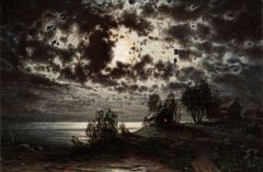 Fanny Churberg: Landscape in Moonlight (1878). The Fortum Art Foundation Collection. Photo: The Fortum Art Foundation Collection / Rauno Träskelin