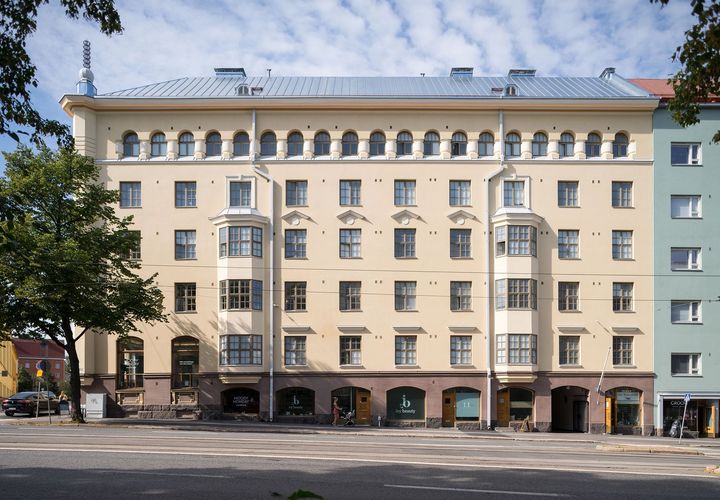 Helsinkiläisen Asunto Oy Euran julkisivuremontti voitti Julkisivuremontti 2023 -palkinnon.
