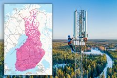 DNA:n 5G-kuuluvuus vastaa nyt 4G-palvelualuetta ja laskennallinen väestöpeitto on liki 100 prosenttia. Tarkan aluekohtaisen mobiiliverkon tilan voi tarkistaa aina DNA:n peittokartasta osoitteessa www.dna.fi/5G.