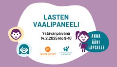 Lasten vaalipaneeli 14.2. klo 9-10