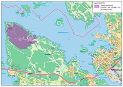 Naantalin kaupungin uusi maa-aluekokonaisuus Luonnonmaalla on 134 hehtaarin kokoinen.