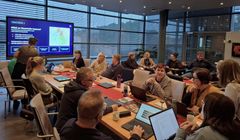 Brändiuudistukseen osallistui sekä kuntalaiset että kaupungin työntekijät. Kuvassa on työpaja kaupungintalolla joulukuussa 2025.