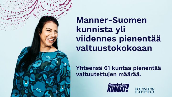 Suhtautuminen valtuustokoon pienentämiseen on muuttunut myönteisemmäksi vuodesta 2020. Myönteisyys on kasvanut eniten alle 5000 asukkaan ja 10 000 - 20 001 asukkaan kunnissa.