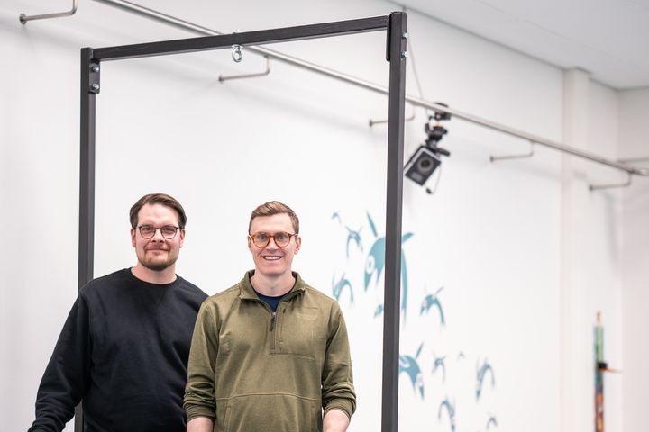 Juha-Pekka Kulmala ja Maxwell Thurston