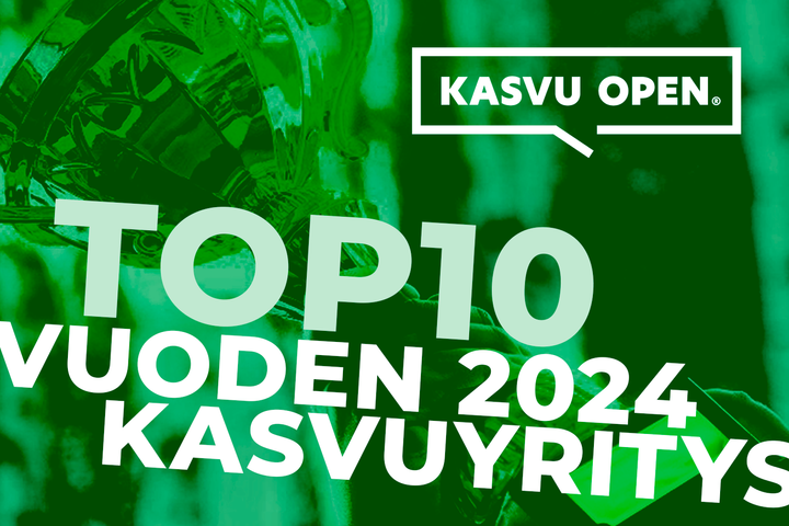 Vuoden kasvuyritys 2024 -tittelistä kisaavat kymmenen kasvuyritystä julkistettiin 17.10.2024.