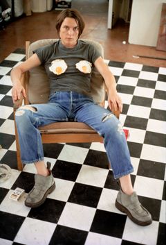 Sarah Lucas, Self-Portrait with Fried Eggs, 1996.