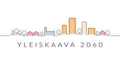 Teksti Espoon yleiskaava 2060 ja piirroskuva kaupungin siluetista.