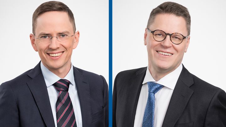 Tekoälyn työelämävaikutuksia ei kannata arvioida ulkomaisten uhkakuvien tai yksittäisten kansainvälisten tutkimusten perusteella, koska Suomen tilanne poikkeaa niin selvästi muista maista, toteavat Etlan tutkimuksen tehneet tutkimusjohtaja Antti Kauhanen (vas.) ja tutkimusneuvonantaja Petri Rouvinen.