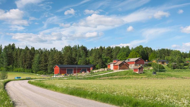 Maatila Suomessa.