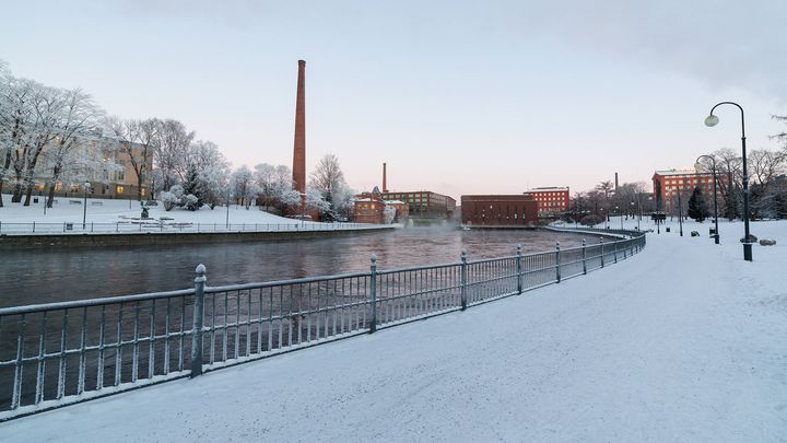 Tammerkosken maisema Tampereella.