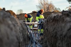 Jordkablar i elnätet.