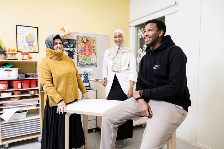 Iman Weli, Sahro Ibrahim and Emran Ahmad.