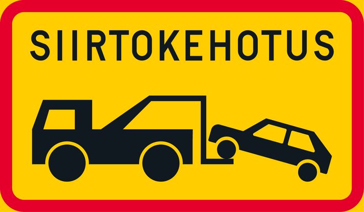 Siirtokehotus-liikennemerkki.