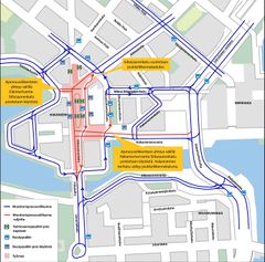 3. maaliskuuta alkava Siltasaarenkadun ratikkakatko vaikuttaa myös moottoriajoneuvoliikenteeseen.