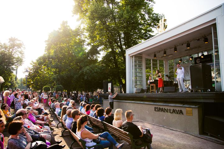 Espa Stage ist the centre of summertime Helsinki.