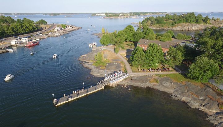 Ilmakuva Uunisaaresta.