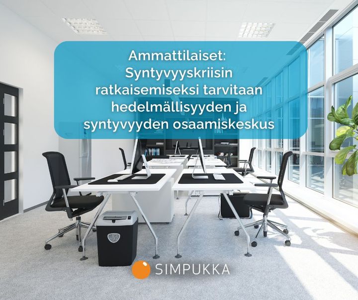 Ammattilaiset:  Syntyvyyskriisin ratkaisemiseksi tarvitaan hedelmällisyyden ja syntyvyyden osaamiskeskus