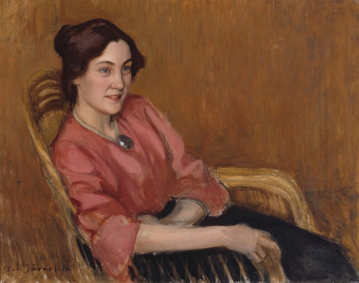 Eero Järnefelt: Nelma Sibelius, 1907–1908, privatsamling. Foto: Finlands Nationalgalleri / Hannu Pakarinen.