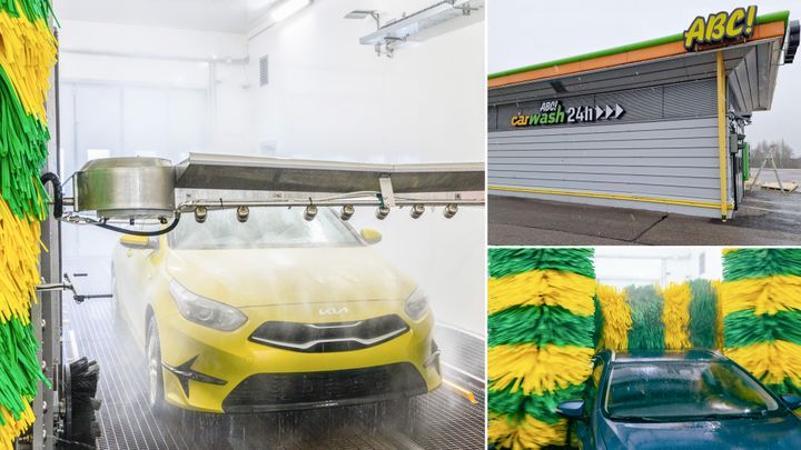 Den förnyade biltvätten är nu öppen.