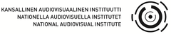 Kuvassa teksti Kansallinen audiovisuaalinen instituutti suomeksi, ruotsiksi ja englanniksi