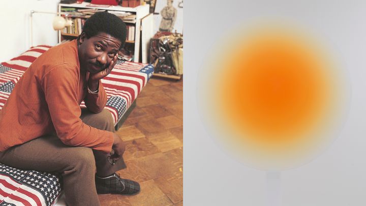 Left: Howard Smith, 1967 © Gideon Gitai. Right: Helen Pashgian, Untitled (Lens) (detail), 2023. Courtesy of the artist © Helen Pashgian | Photo: Fredrik Nilsen