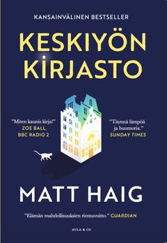 Matt Haig: Keskiyön kirjasto / uuden painoksen kansi