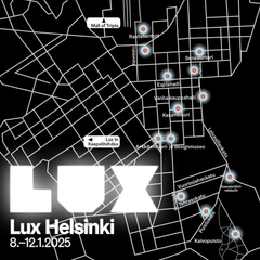 Lux Helsinki 2025, keskusta-alueen kartta.