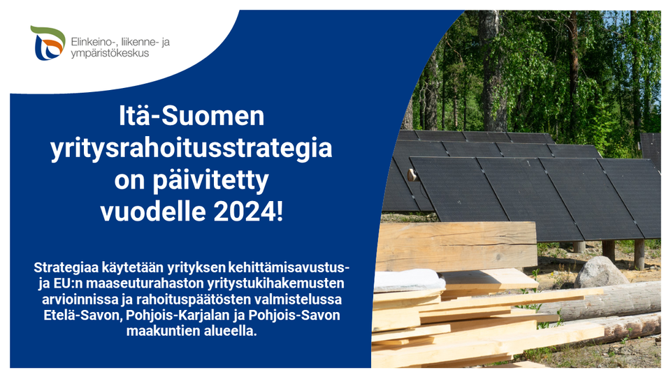 Päivitetty Itä-Suomen Yritysrahoitusstrategia On Julkaistu (Etelä-Savo ...