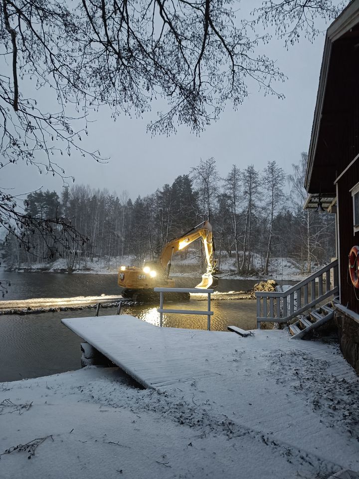 Pohjakynnys mahdollistaa ennallistamisen ja kunnostamisen. Rakennusurakka käynnistyi Virtaankoskella marraskuussa.