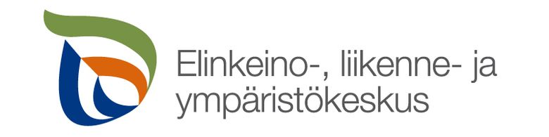 Elinkeino-, liikenne- ja ympäristökeskuksen logo.