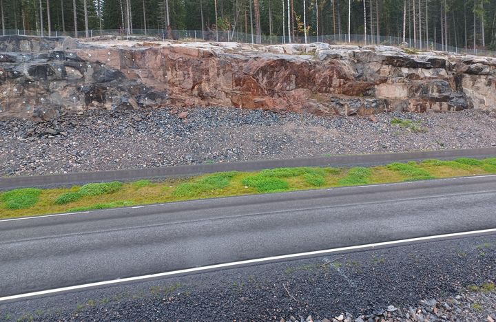 Vesangantien kallioleikkaus. Kuva: Santtu Lytsy, Keski-Suomen ELY-keskus