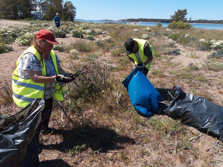 Bild på naturvårdare.