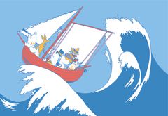 Courage, Freedom, Love! A Moomin Adventure will be open at the Maritime Museum of Finland in Kotka 14 February 2025–7 March 2027. Copyright: Moomin Characters Oy Ltd