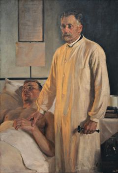 Albert Edelfelt: ”Johan Wilhelm Runeberg”, 1902, öljy kankaalle, 132 × 90 cm, Helsingin yliopiston kokoelmat, Helsingin yliopistomuseo